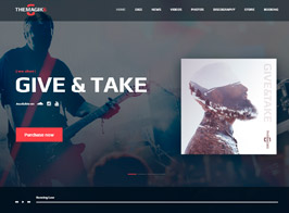 The Magic 6 – Music Band & Musician Artist WordPress Theme