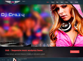 UNIK – Universal Music Responsive WordPress Theme