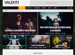 Valenti – WordPress HD Review Magazine News Theme