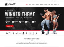Winner – Sports, Gym & Fitness WordPress Theme