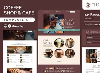 Thrivce – Coffee Shop & Cafe Elementor Template Kit