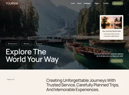 Tourvia – Tour & Travel Booking Agency Elementor Template Kit