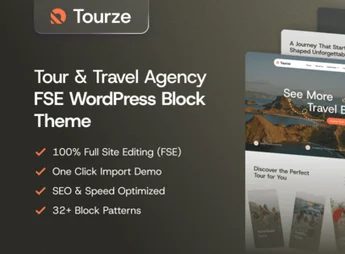 Tourze – Tour & Travel Agency Gutenverse FSE WordPress Block Theme