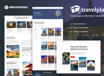 Travelplan – Tour & Travel Agency Elementor Template Kit