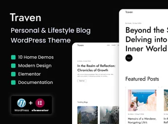 Traven – Personal & Lifestyle Blog WordPress Theme