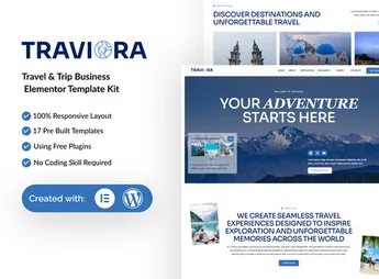 Traviora – Travel & Trip Business Elementor Template Kit