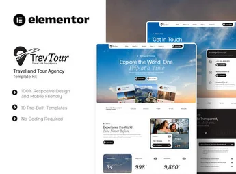 Travtour – Travel and Tour Agency Elementor Template Kit