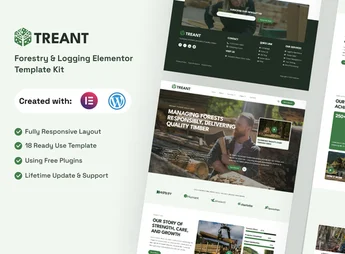 Treant – Forestry & Logging Elementor Template Kit
