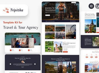 Tripitika – Tourism & Travel Agency Elementor Template Kit