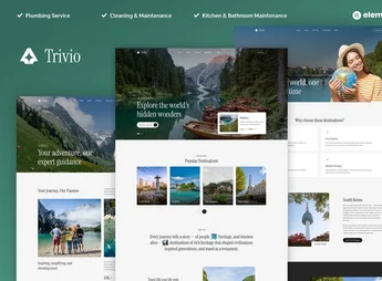 Trivio – Travel & Tour Agency Elementor Template Kit