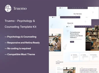 Truemo – Psychology & Counseling Template Kit