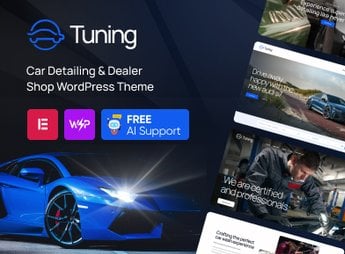 Tuning – Car Detailing & Dealer Shop WordPress theme