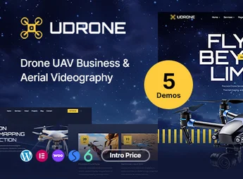 Udrone – Drone UAV Business & Aerial Videography WordPress Theme