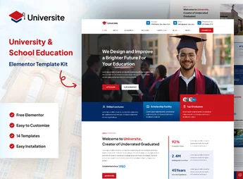 Universite – University & School Education Elementor Template Kit