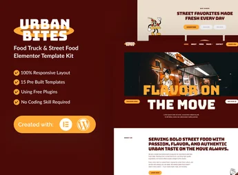 UrbanBites – Food Truck & Street Food Elementor Template Kit