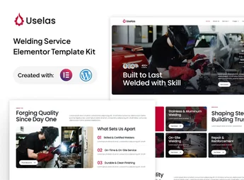 Uselas – Welding Service Elementor Template Kit