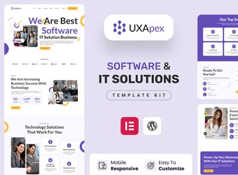 UXApex – IT Solutions & Services Company Elementor Template Kit