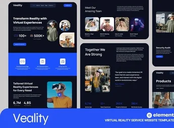 Veality – Virtual Reality Service Elementor Template Kits