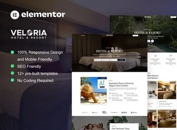 Veloria – Hotel & Resort Elementor Pro Template Kit