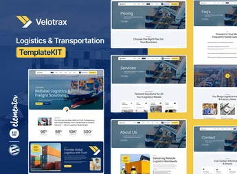 Velotrax – Logistics & Transportation Elementor Template Kit
