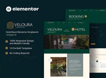Veloura – Hotel Resort Elementor Template Kit