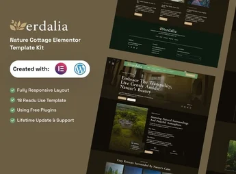 Verdalia – Nature Cottage Elementor Template Kit