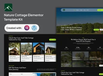 Veridian – Nature Cottage Elementor Template Kit