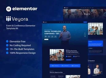 Veyora – Event & Conference Elementor Template Kit