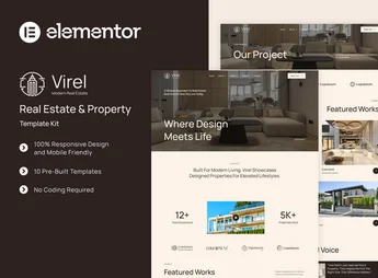 Virel – Real Estate & Property Elementor Template Kit