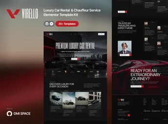 Virello – Luxury Car Rental & Chauffeur Service Elementor Template Kit