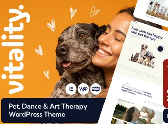 Vitality – Pet, Dance & Art Therapy WordPress Theme