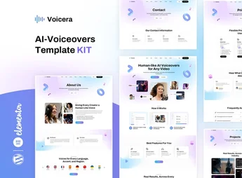 Voicera – AI Voiceover Elementor Template Kit