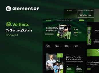 Volthub – EV Charging Station Elementor Template Kit