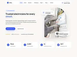 Voltiq – Electrician & Electrical Services Elementor Template Kit
