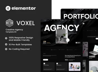 Voxel – Creative Agency Elementor Template Kit