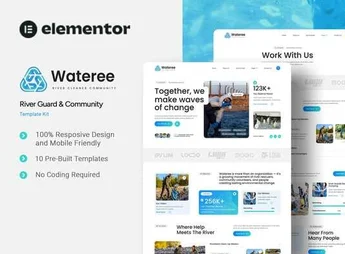 Wateree – River Guard & Community Elementor Template Kit