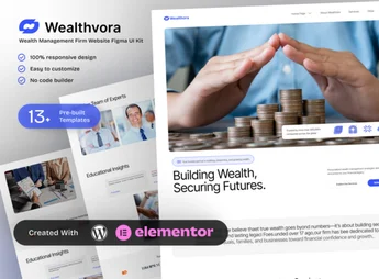 Wealthora – Wealth Management Firm Elementor Template Kit
