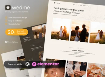 Wedme – Wedding Organizer Elementor Template Kit