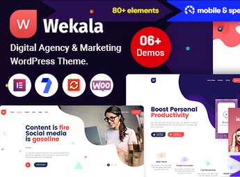 Wekala – Digital Agency & Marketing WordPress Theme