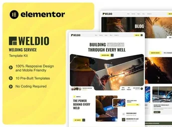 Weldio – Welding Service Elementor Template Kit
