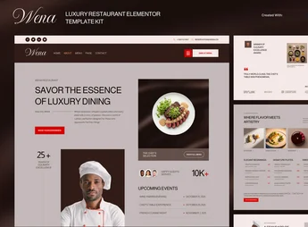 Wena – Luxury Restaurant Elementor Template Kit