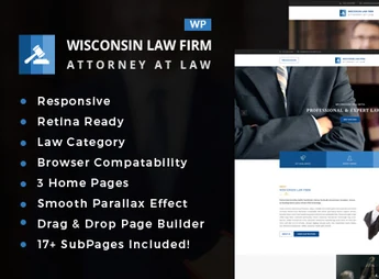 Wisconsin – Law Firm WordPress Theme