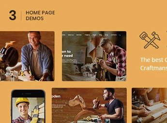 Woodex – Carpenter and Craftman Business WordPress Theme