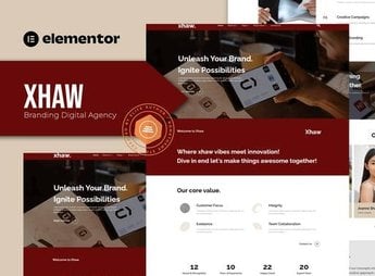 Xhaw – Branding Digital Agency Elementor Template kit