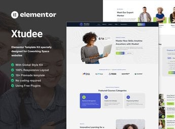 Xtudee – Online Course Elementor Template Kit