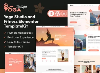 Yoga Delight – Yoga Studio & Fitness Elementor Template Kit