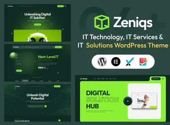 Zeniqs IT – Technology and IT Solutions WordPress Theme