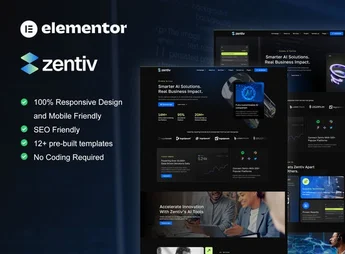 Zentiv – AI Services & Digital Company Elementor Kit