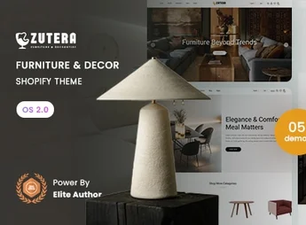 Zutera – Furniture & Decor Shopify 2.0 Theme