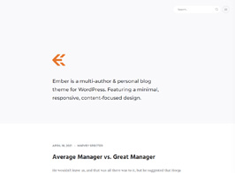 Ember – Responsive WordPress Blog Theme